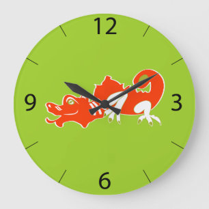 Reloj de pared dragón