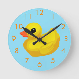 Reloj de pared Ducky de goma