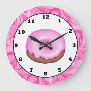 Reloj de pared dulce helado de la invitación del