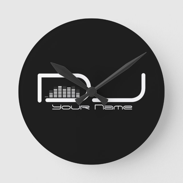 Reloj de pared ecualizador DJ (Anverso)