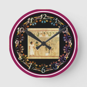 Reloj de pared Egipto-Hieroglyphs