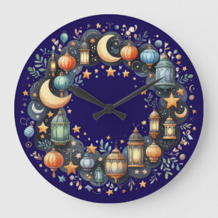 Reloj de pared - Eid Mubarak Corona Reloj de Pared