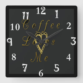 Reloj De Pared El café me encanta el café