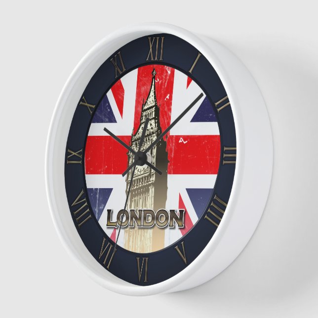 Reloj De Pared El famoso Big Ben de Londres (Ángulo)