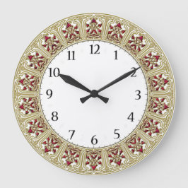 Reloj de pared elegante Art Deco
