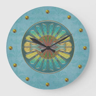 Reloj de pared elegante del art déco de la