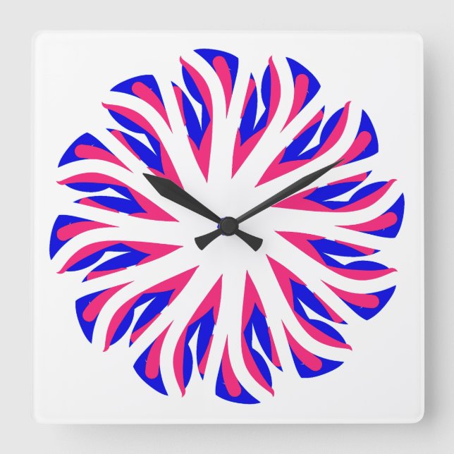 Reloj de pared, elegante diseño clásico multicolor (Anverso)