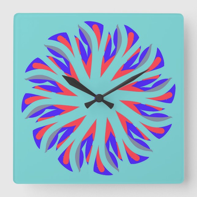 Reloj de pared, elegante diseño clásico multicolor (Anverso)