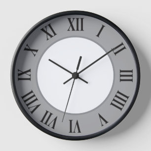 Reloj de pared elegante - Gris