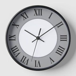 Reloj de pared elegante - Gris