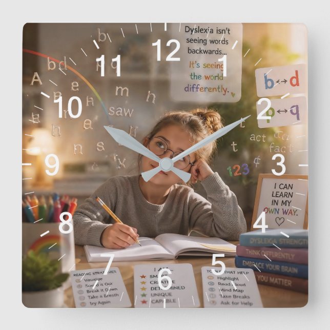 Reloj de pared elegante moderno simple personaliza (Anverso)