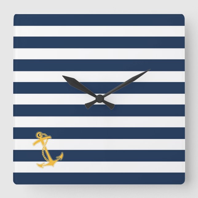 Reloj de pared elegante náutico (Anverso)