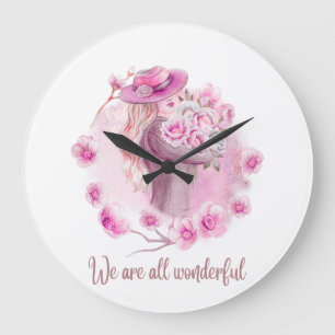 Reloj de pared elegante para decoración del hogar