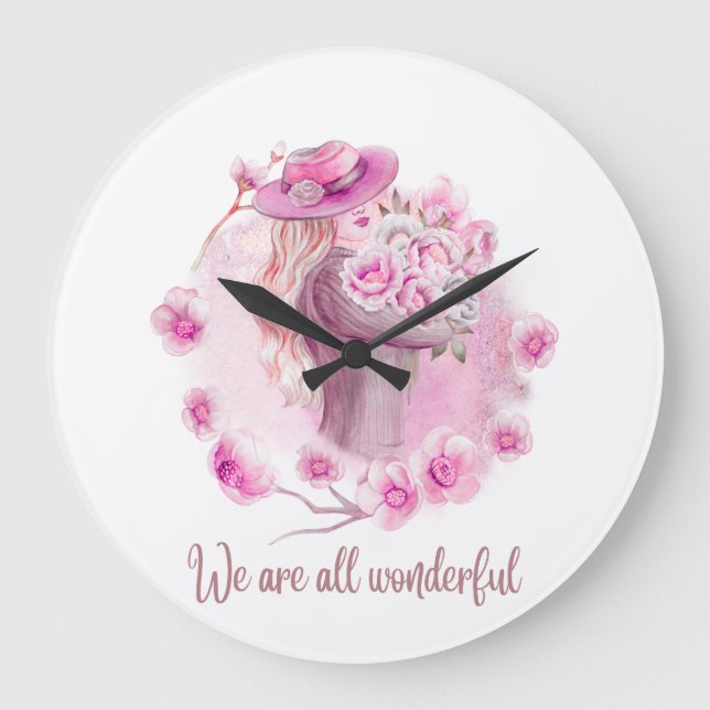 Reloj de pared elegante para decoración del hogar  (Anverso)