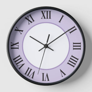 Reloj de pared elegante - Púrpura claro