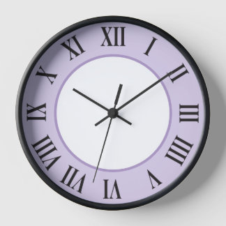 Reloj de pared elegante - Púrpura claro