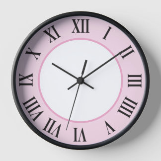 Reloj de pared elegante - rosa