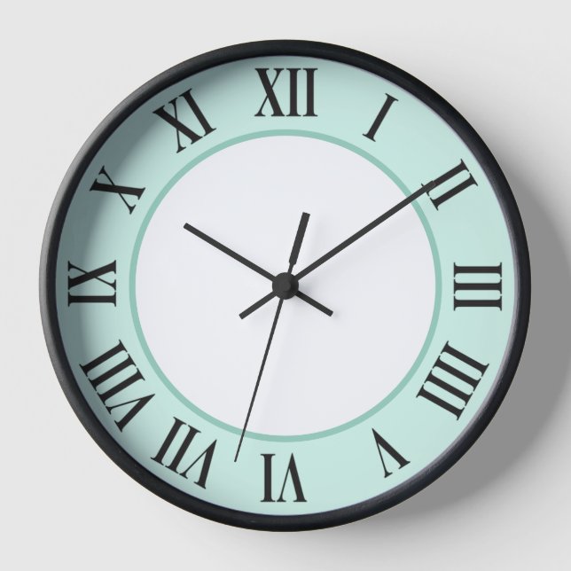 Reloj de pared elegante - Verde (Anverso)