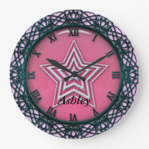 Reloj de pared Ella es una estrella