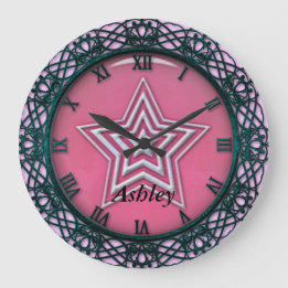Reloj de pared Ella es una estrella
