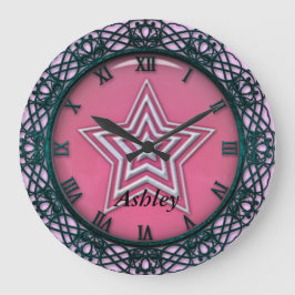 Reloj de pared Ella es una estrella