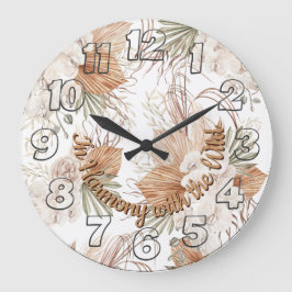 Reloj de pared en armonía con la naturaleza | Deco