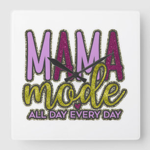 Reloj de pared en modo MAMA