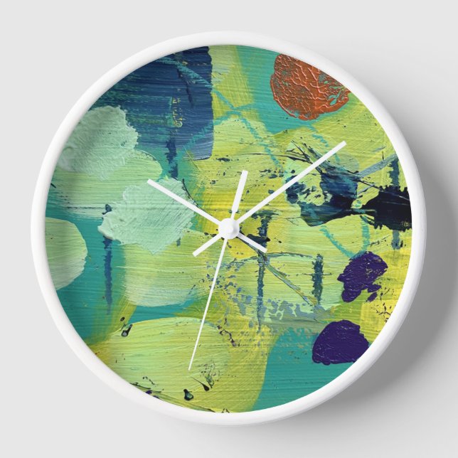 Reloj de pared en prado abierto/diseño de postes d (Anverso)