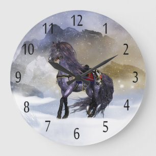 Reloj de pared equino del arte del caballo del