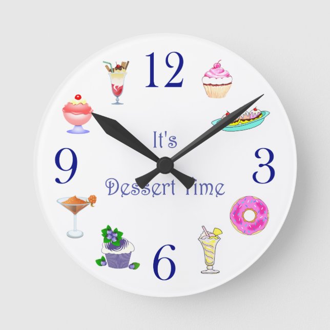 Reloj de pared - es tiempo del postre (Anverso)