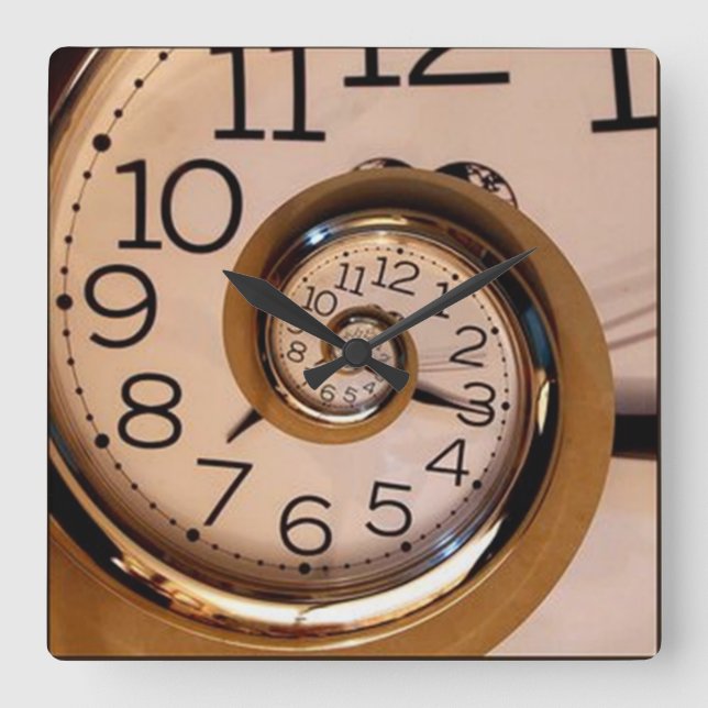 Reloj de pared espiral clásico (Anverso)