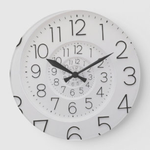 Reloj de pared espiral de Droste del reloj grande