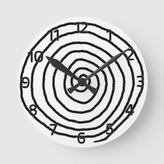 Reloj de pared espiral de Enso (con números)