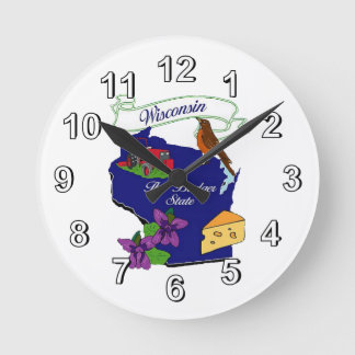 Reloj de pared estatal de Wisconsin