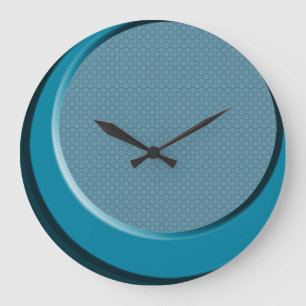 Reloj de pared estilo azul retro moderno de los a
