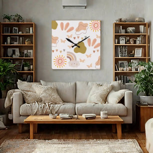 Reloj de pared estilo boho