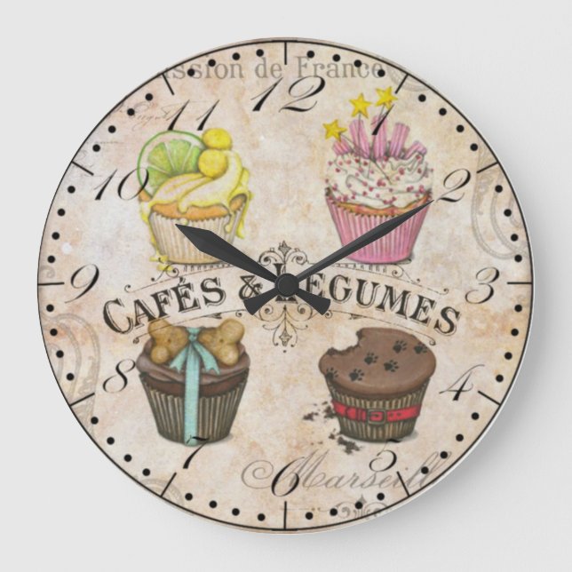Reloj de pared estilo café (Anverso)