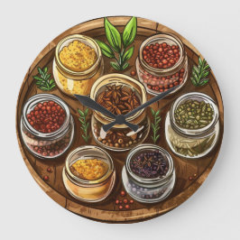 Reloj de pared estilo casa de campo único