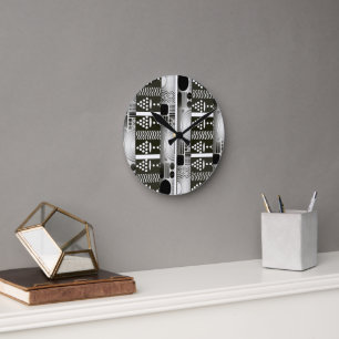 Reloj de pared étnico moderno