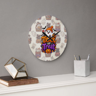 Reloj de pared fantasma de Halloween Cute Trick or