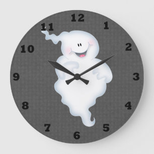 Reloj de pared fantasma fantasmagórico