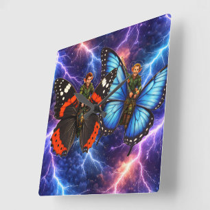 Reloj de pared Fantasy Square