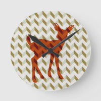 Reloj de pared Fawn de Woodland