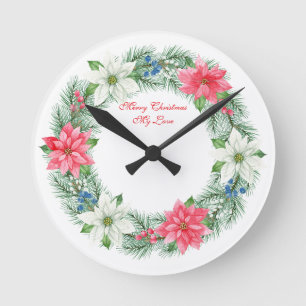 Reloj de pared - Feliz Navidad, mi amor, Corona Re
