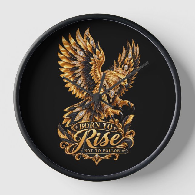 Reloj de pared Fénix Nacida para Ascender – Águila (Anverso)