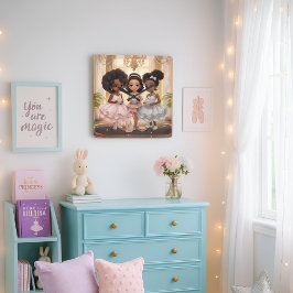 Reloj de pared Fiesta de té mágico melaneado