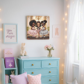 Reloj de pared Fiesta de té mágico melaneado