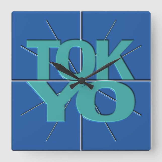 Reloj de pared financiero de Tokio del Timezone (Anverso)