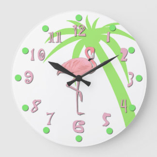 Reloj de pared Flamingo Rosa Divertido