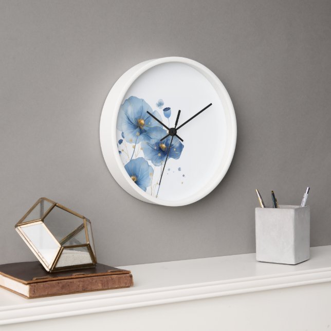 Reloj de pared floral (Oficina)